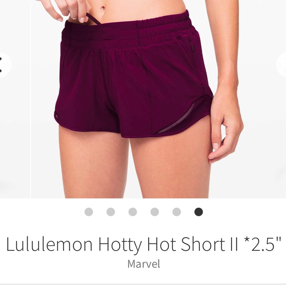 lululemon athletica Women's Hotty Hot Short II 2.5" - marvel